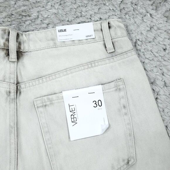 Vervet Flying Monkey Leslie 90s Vintage Flare Jeans Light Gray Women's Size 30 - Picture 3 of 7